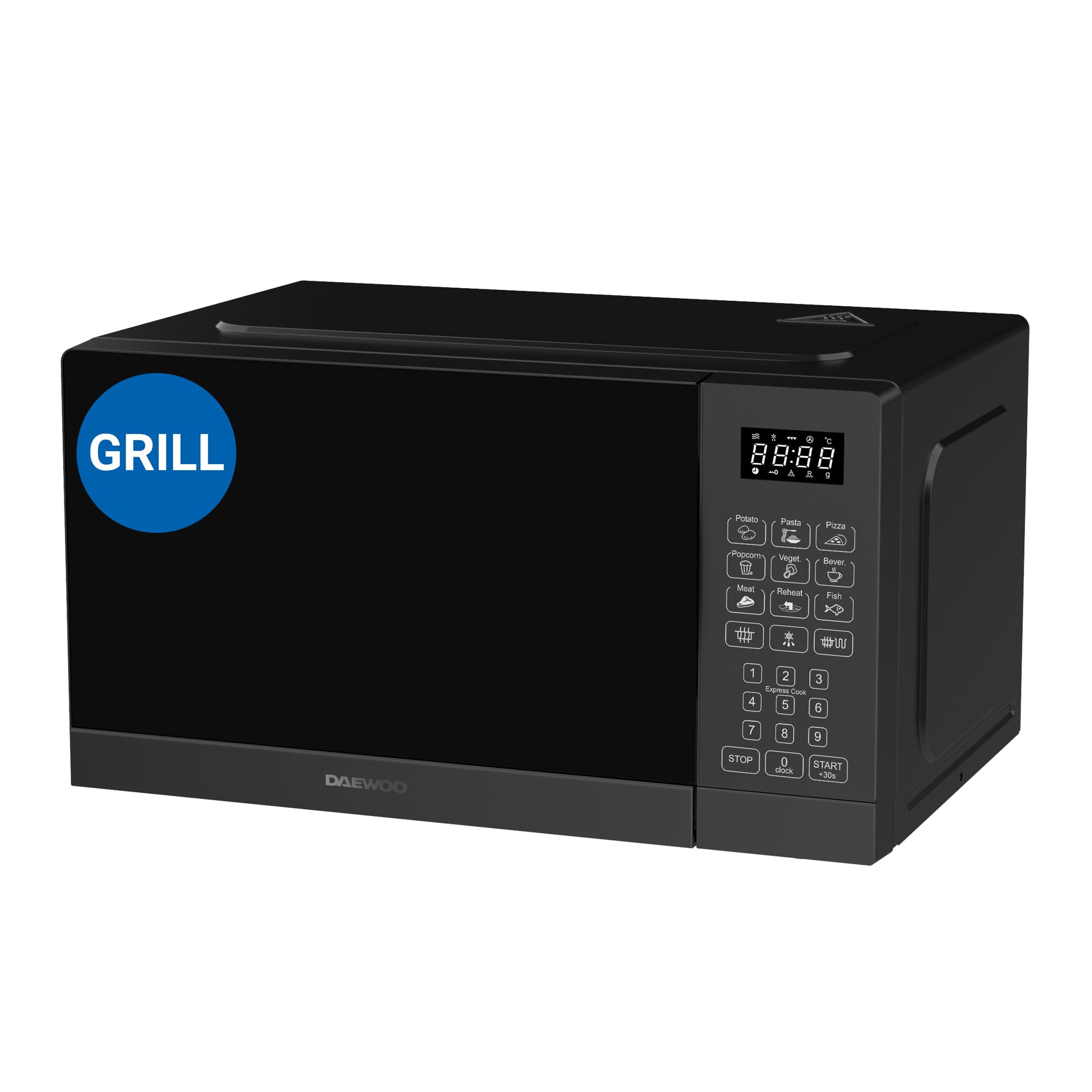 Daewoo MD-FA202SW-EU, 20 litri di capacità, 700 W di potenza, 8 programmi, 5 livelli di potenza, pannello digitale, colore bianco