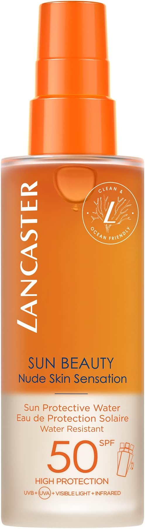 LancasterSun Beauty Body Water 150ml | Photoaging Control | Nude Skin Sensation | Broad Spectrum Sun Protection | Water and Sweat Resistant Spray | Suitable for All Skin Types