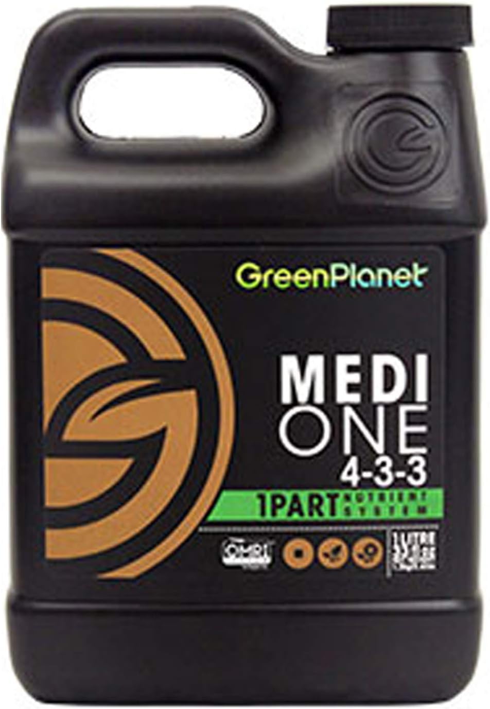 Green Planet Nutrients - MEDI-ONE (1 Liter) One Part, Start to Finish, All Natural Organic Garden Nutrient
