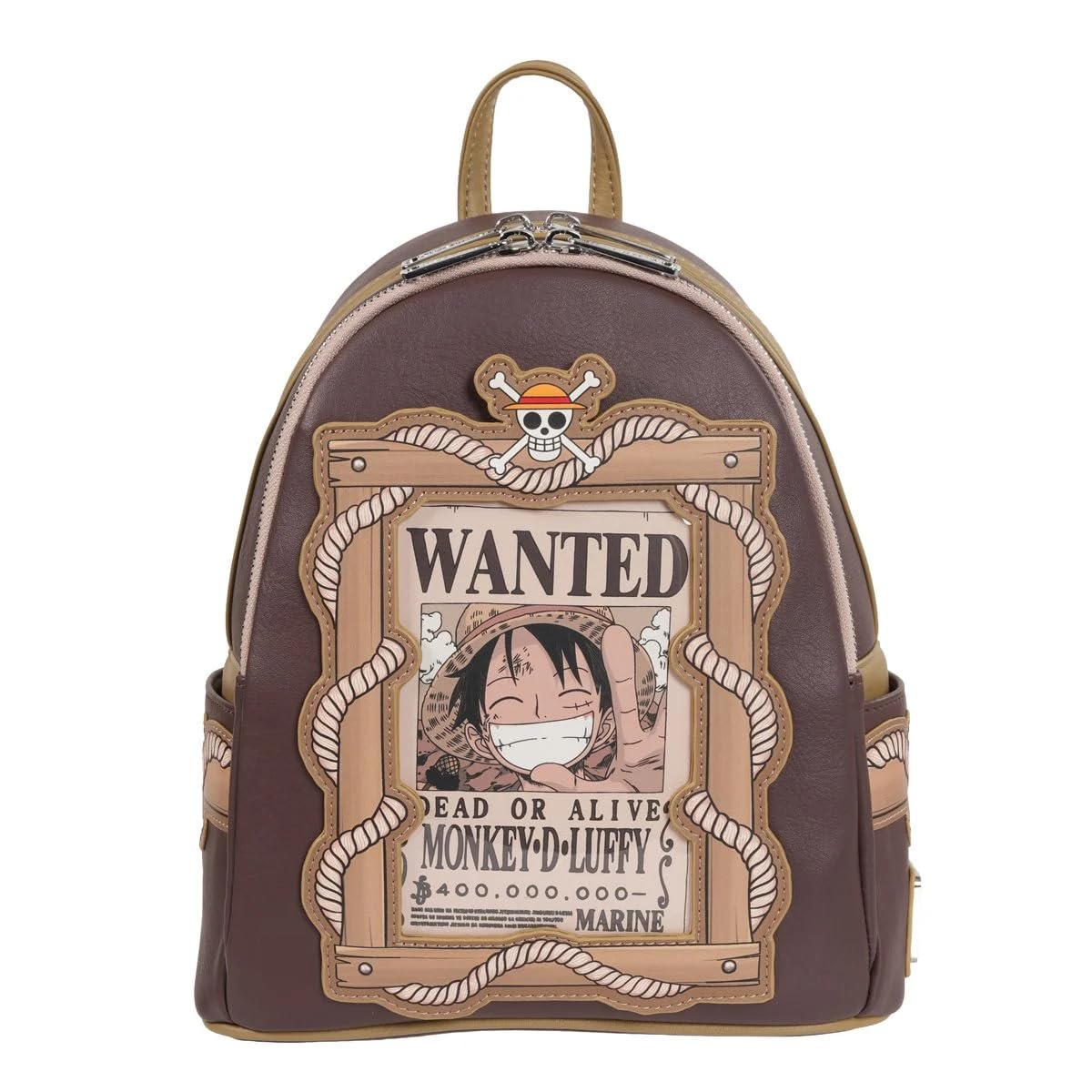 Loungefly One Piece Monkey D. Luffy Wanted Dead or Alive Mini Backpack