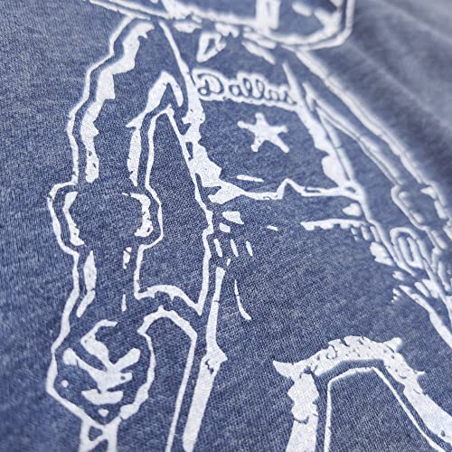 Dallas Gunslinger Cowboy T-Shirt, Hand-Drawn & Hand Printed2