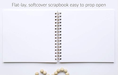 Miniatura 2 de Álbum de recortes de Navidad. 8.5 x 9.5 pulgadas, 90 piezas en blanco. Recuerdo de Navidad, álbum de parejas, primera Navidad del bebé, primera