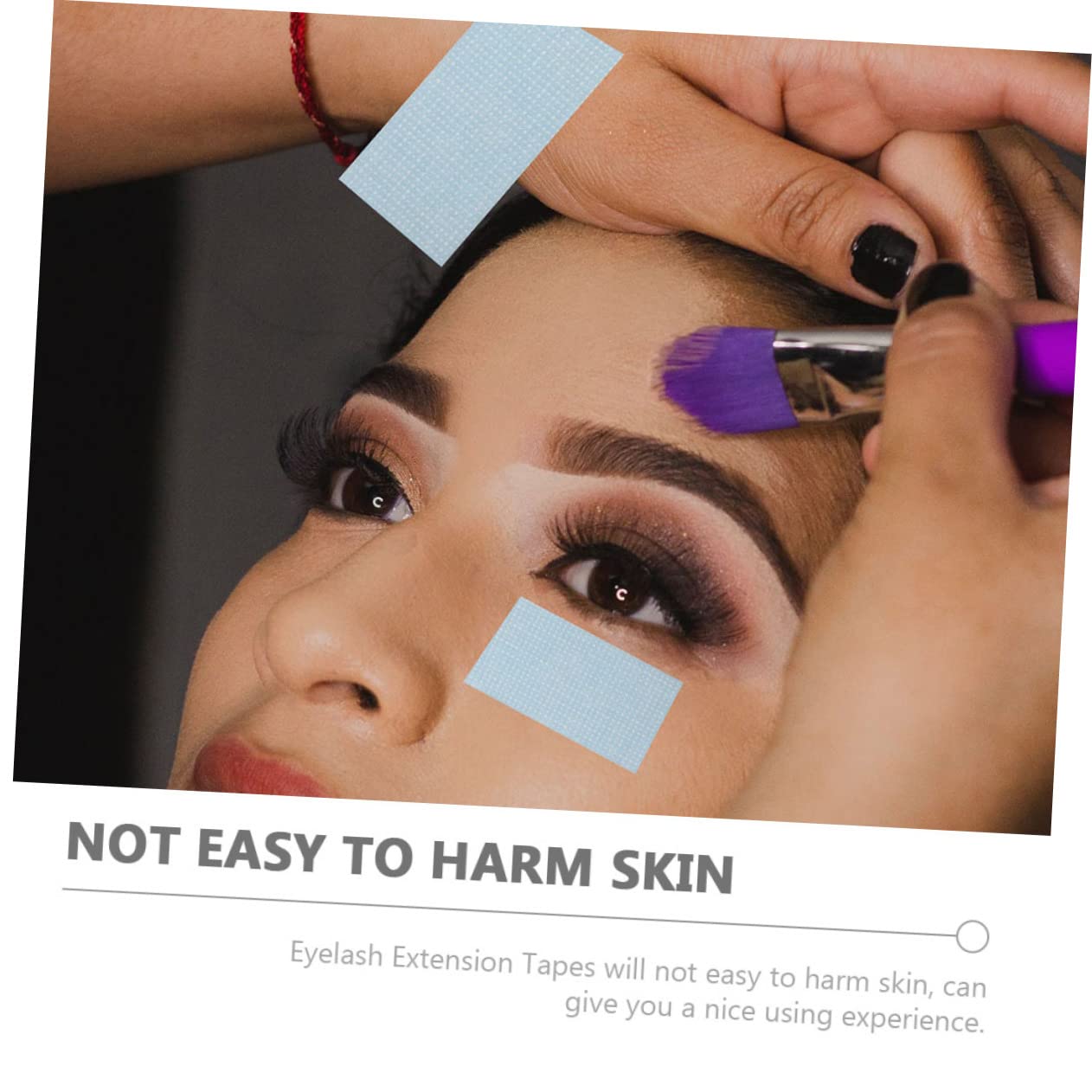 minkissy 2 Rolls Adhesive Fabric Lash Tapes for Eyelash Extensions Easy Peel Off Lash Tape for Beauty Salon