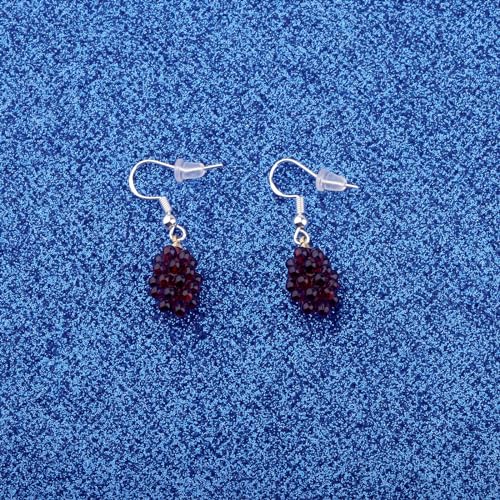 WUSUANED Brincos de uvas roxas joias de frutas de verão presente para amantes de uvas presentes roxo