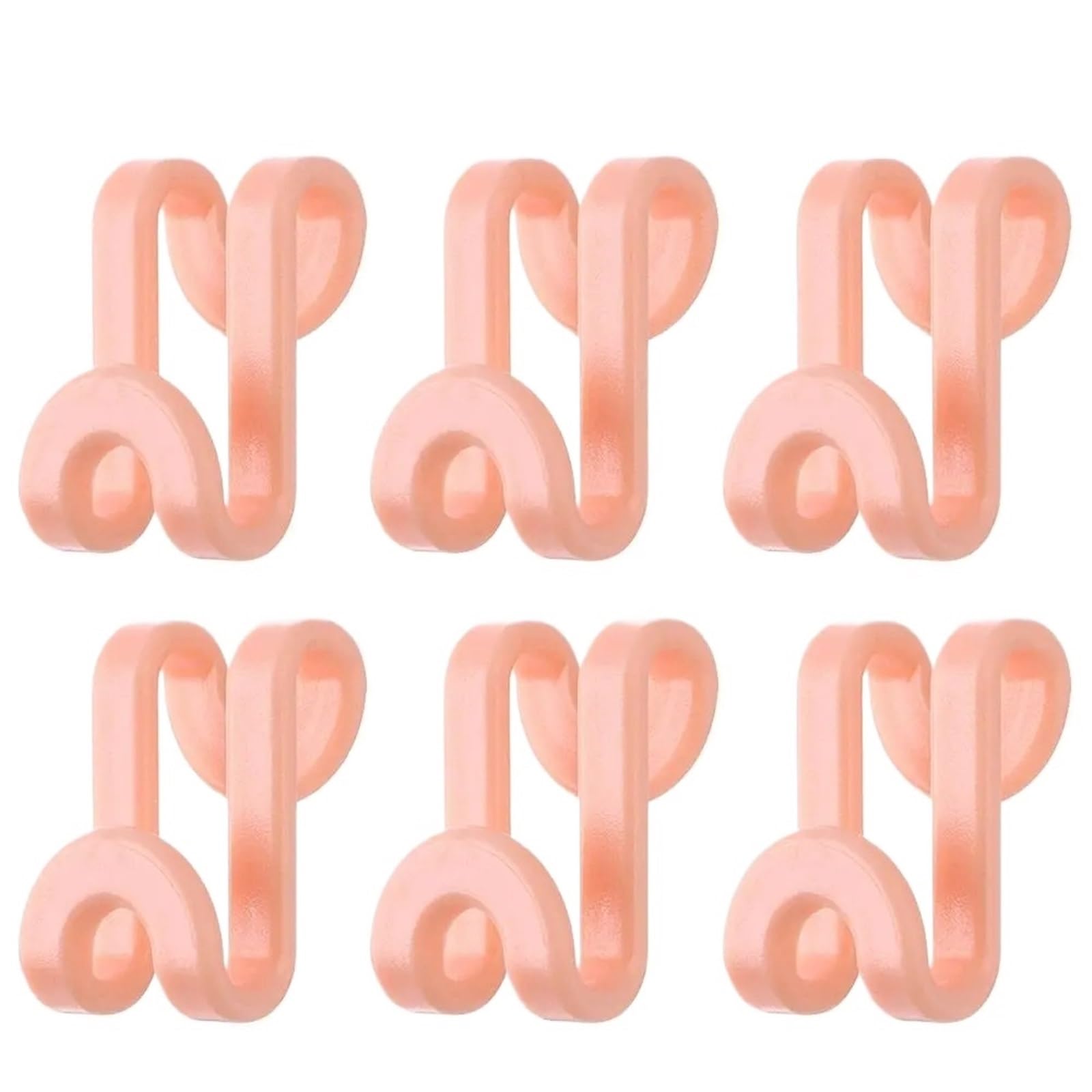 Clothes Hanger Connector Hooks 50Pcs Mini Clothes Hanger Connector Cascading Hook Wardrobe Closet Linking Hooks for Wardrobe Storage(Pink)