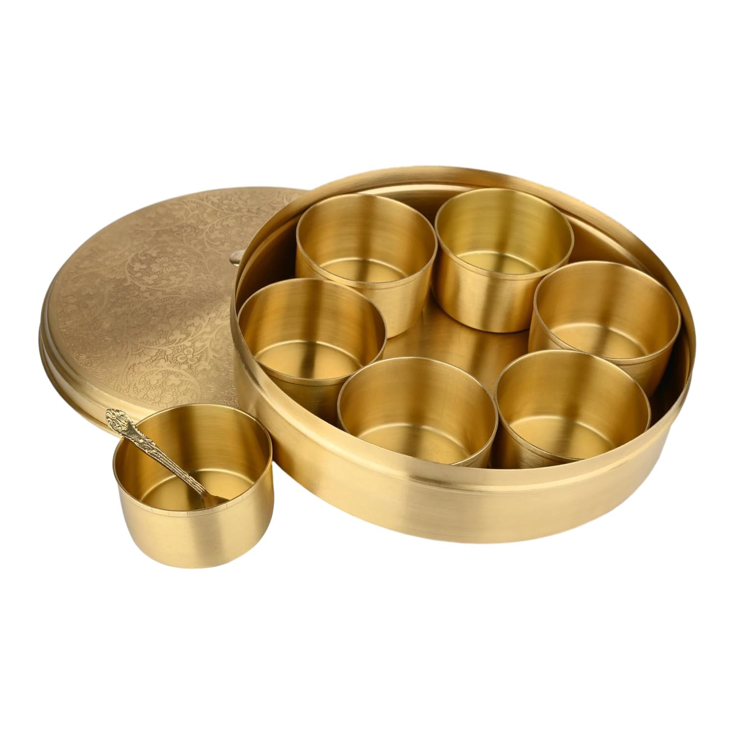 Amazon.com: HealthGoodsIn Brass Spice Box with 7 Containers with
