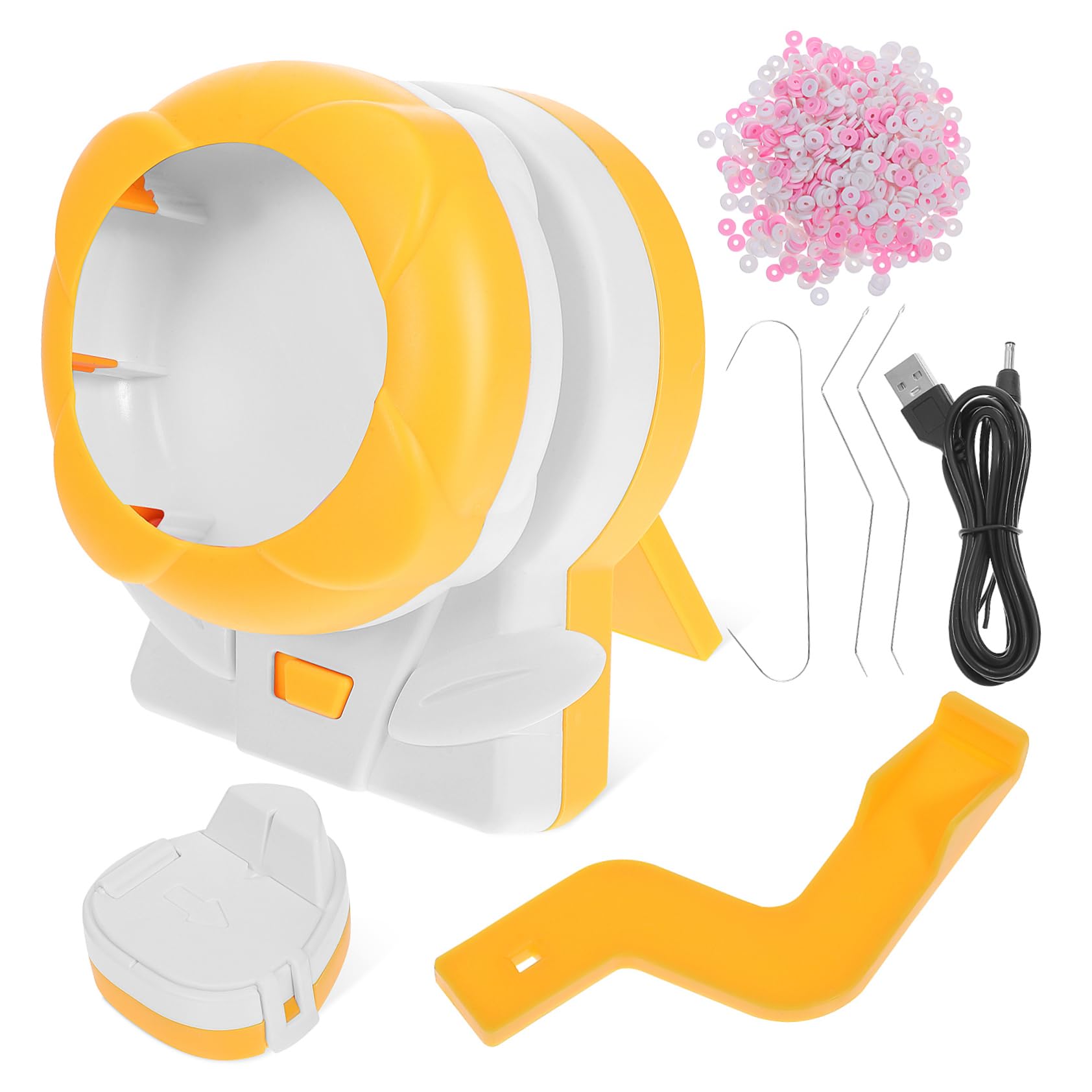 BESTYASH Bead Spinner Automatic Rotation Electric for Clay Beads Bracelet Necklace Making