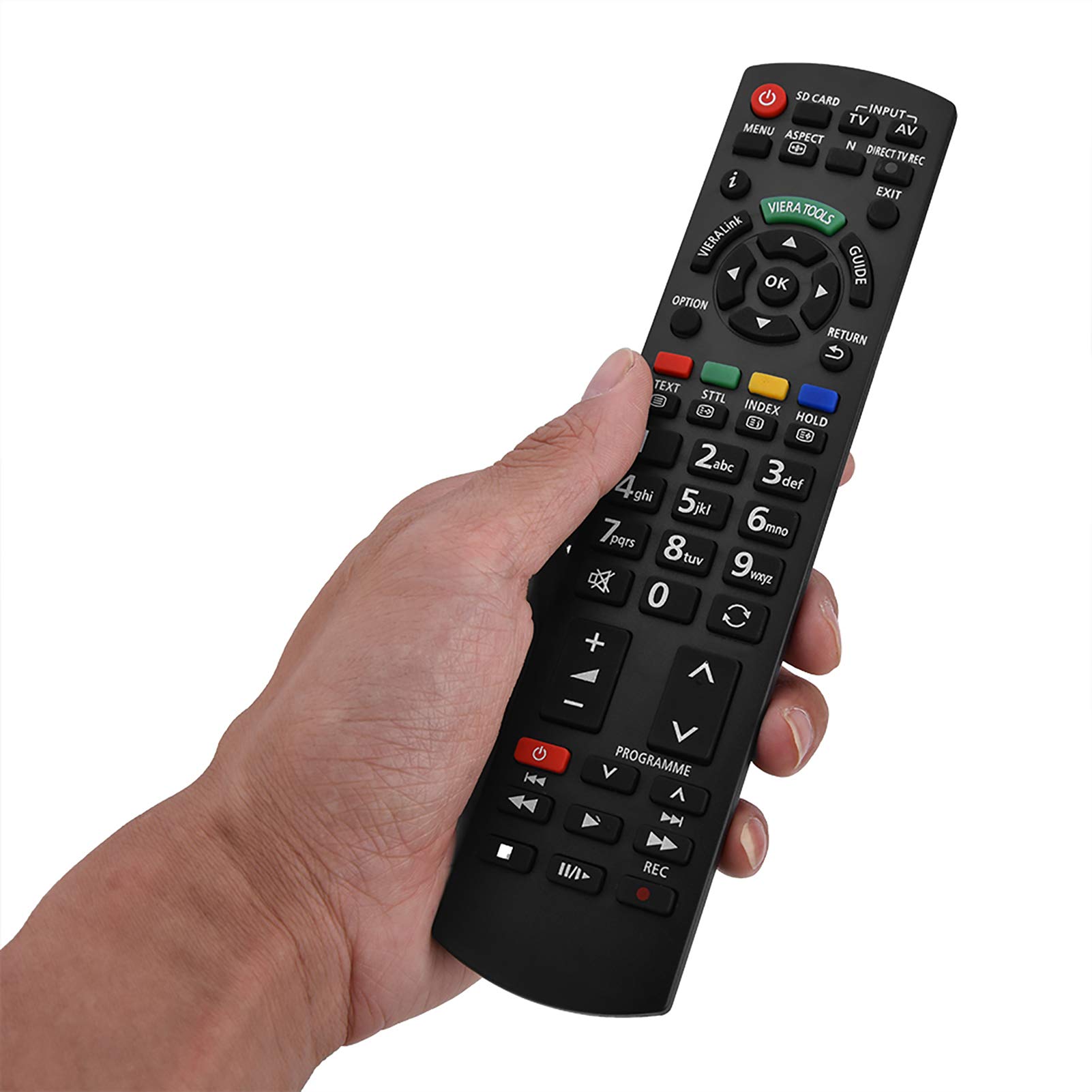 Mando a Distancia Universal para TV Panasonic, Mando a Distancia de Repuesto para TV Panasonic, No Requiere configuración Controlador de televisión TV para N2QAYB000487