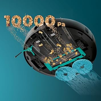 Cecotec Robot Aspirador Conga 9990 AI Spin Revolution Ultra Power Home, 10.000 Pa, Navegación láser, Base de autovaciado, Inteligencia Artificial, Evita Objetos, Control App, 240 min Autonomía4