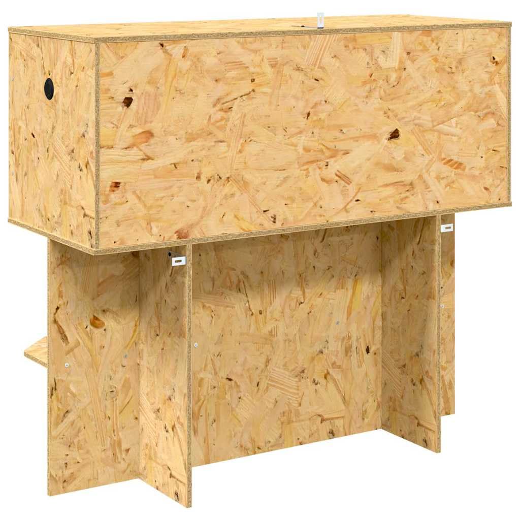 Terrarium Prostokątne OSB 100x40x90 cm brązowy z drzwiami przesuwnymi i półkami wolnostojącymi dla gadów, bezpieczne siedlisko ze szkła i drewna malowanego
