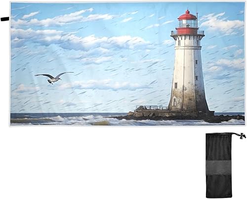 Miniatura 1 de California Lake Tahoe Toalla de playa  Toallas de viaje superabsorbentes de gran tamaño  Toalla ligera y compacta de secado rápido para natación,