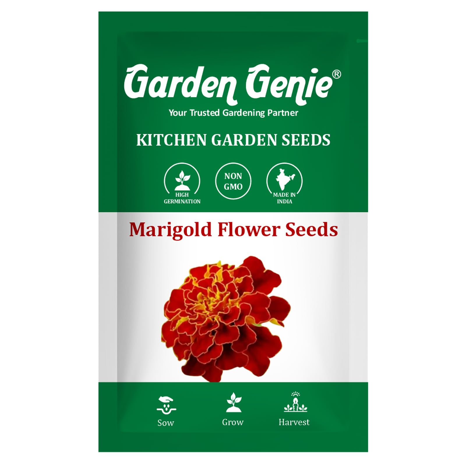 Marigold Flower Seeds - Multicolor Pack (100 Seeds) -1