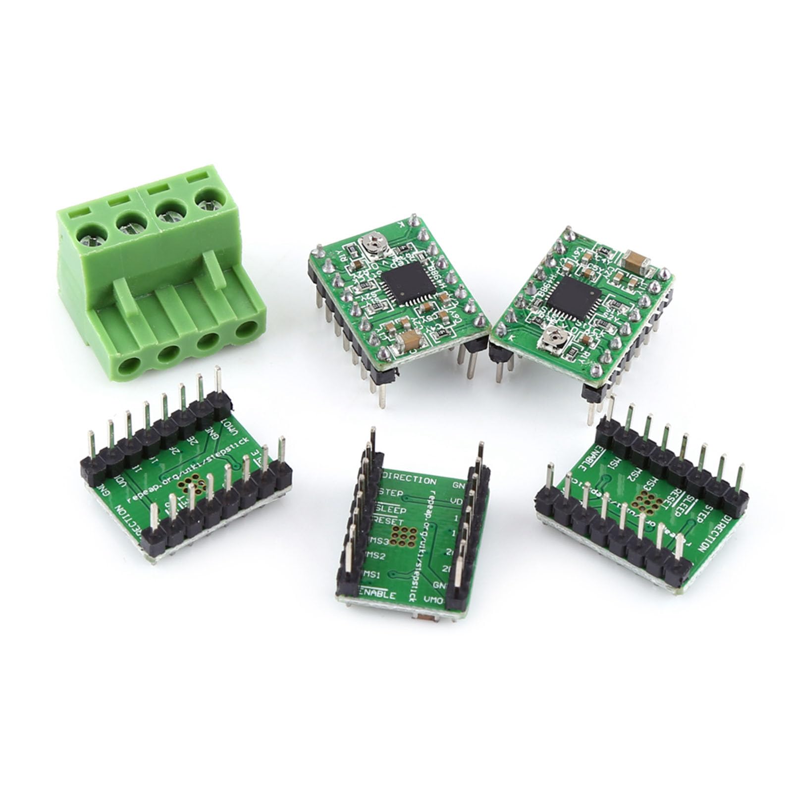 3D Printer RAMPS 1.4 Controller Board for R3 + A4988 with Heat Sink USB Calbe Jumper, Multifunctional Accessory for Home Use