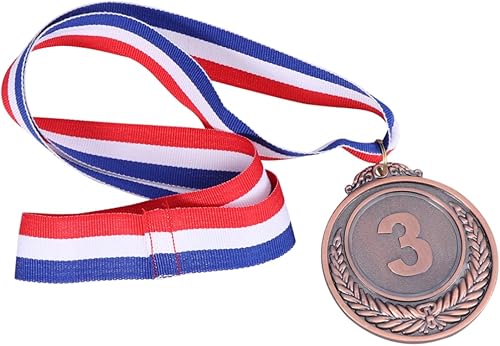 Miniatura 8 de Amosfun 4 pcs Competition Medal Award Sports Medals Award Medal Wheat Metal