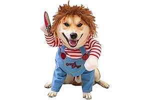 Funny Chucky Halloween Costume for Your Beloved Dog