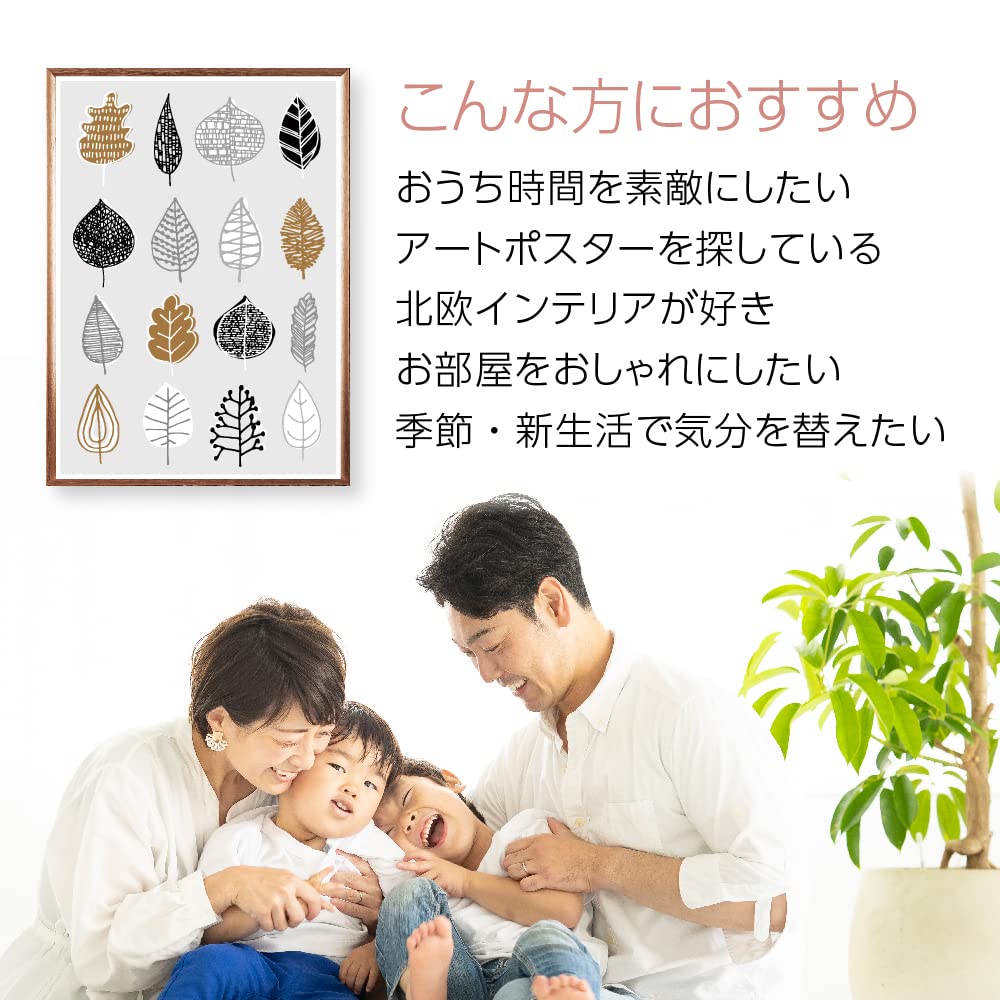 Amazon.co.jp: 北欧 ボタニカル ポスター アートポスター A4 SQIP