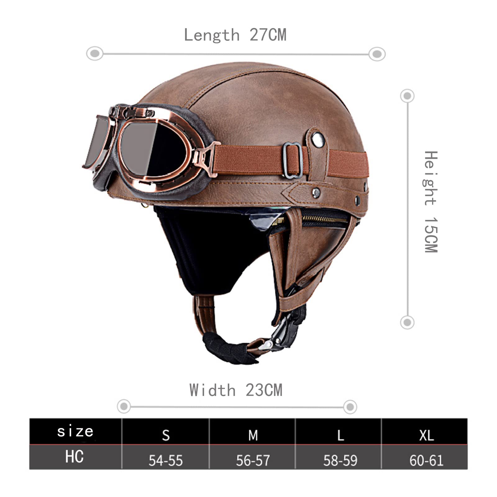 Amazon.com: ZAIHW Motorcycle Vintage German Leather Half