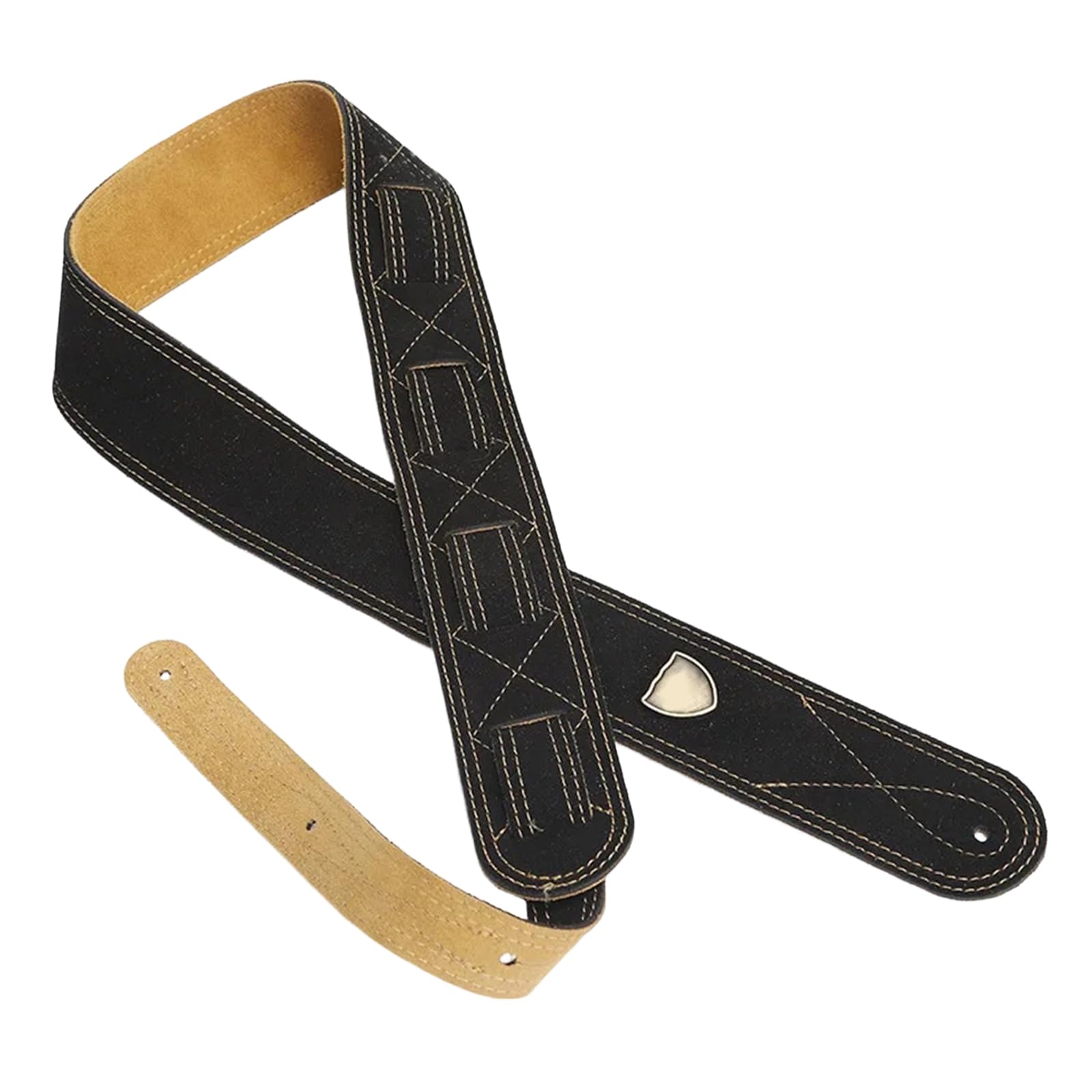 Correa de guitarra de piel sintética suave con diseño transpirable, hombro ancho de 52 mm, textura de poliuretano para tocar durante mucho tiempo, correa ancha para guitarra