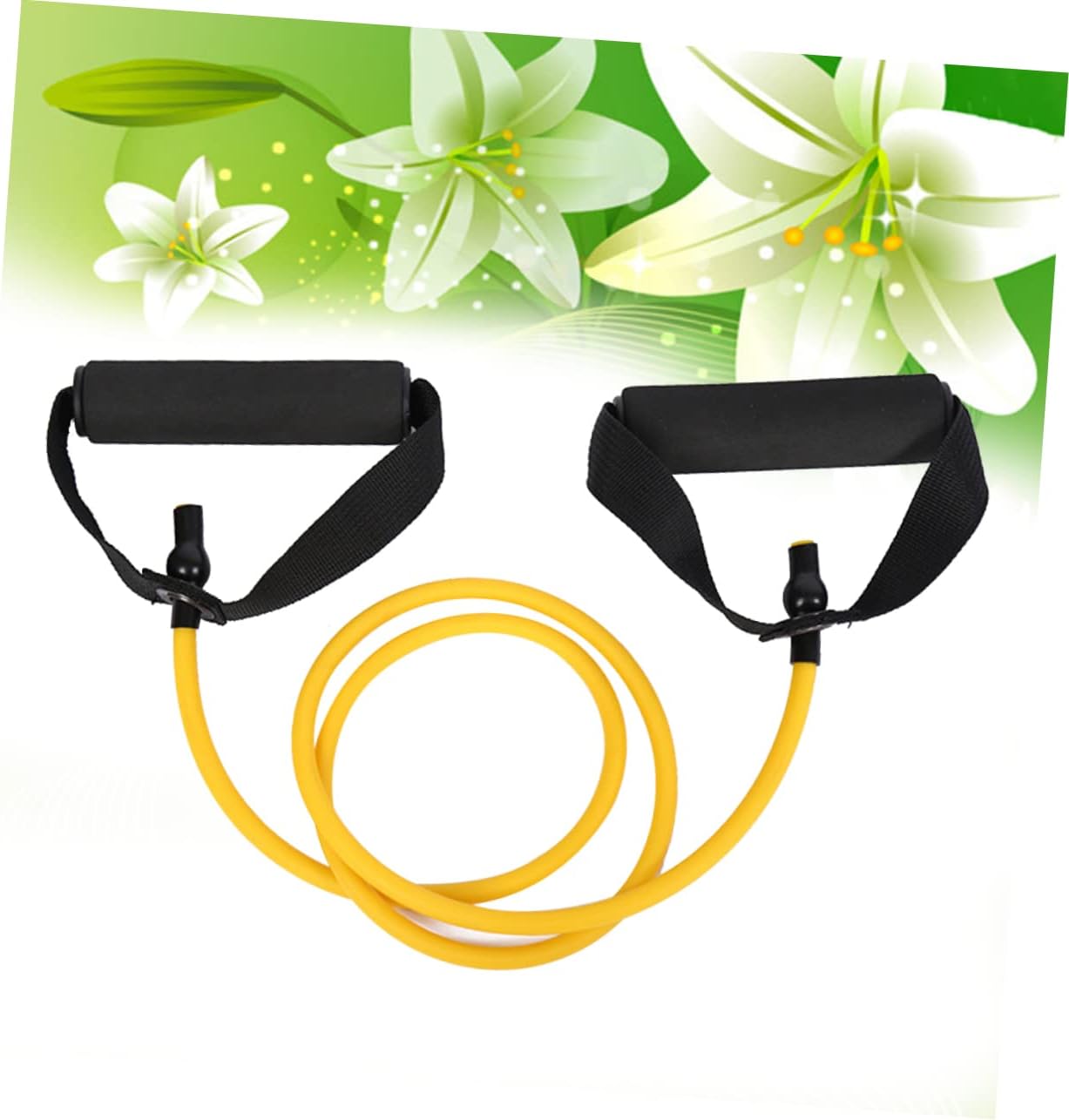 2pcs Exercise Cords with Handles Elastic Band Workout Elastic Exercise Bands Exercise Stretch Bands