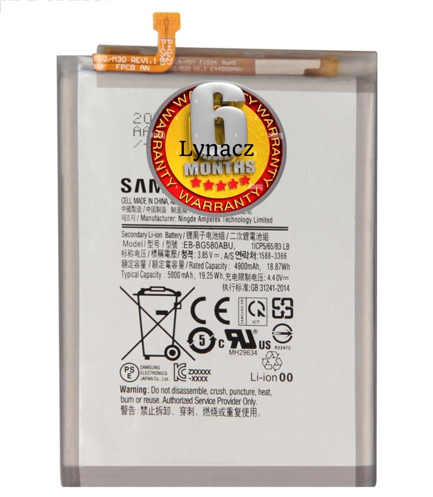 Image of Original BG580ABU Batery Compatible with Samsung M2 M3 SM-M25F with Warranty