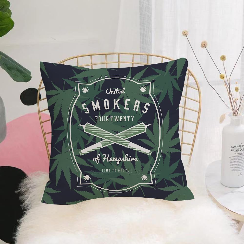 HYOSXW Cushion Cover,Throw Pillow Case Home Decorative for Living Room Bedroom Sofa Chair 16X16 Inch,Do yos smoke - a sign prohibiting.,Pillowcase 40X40cm