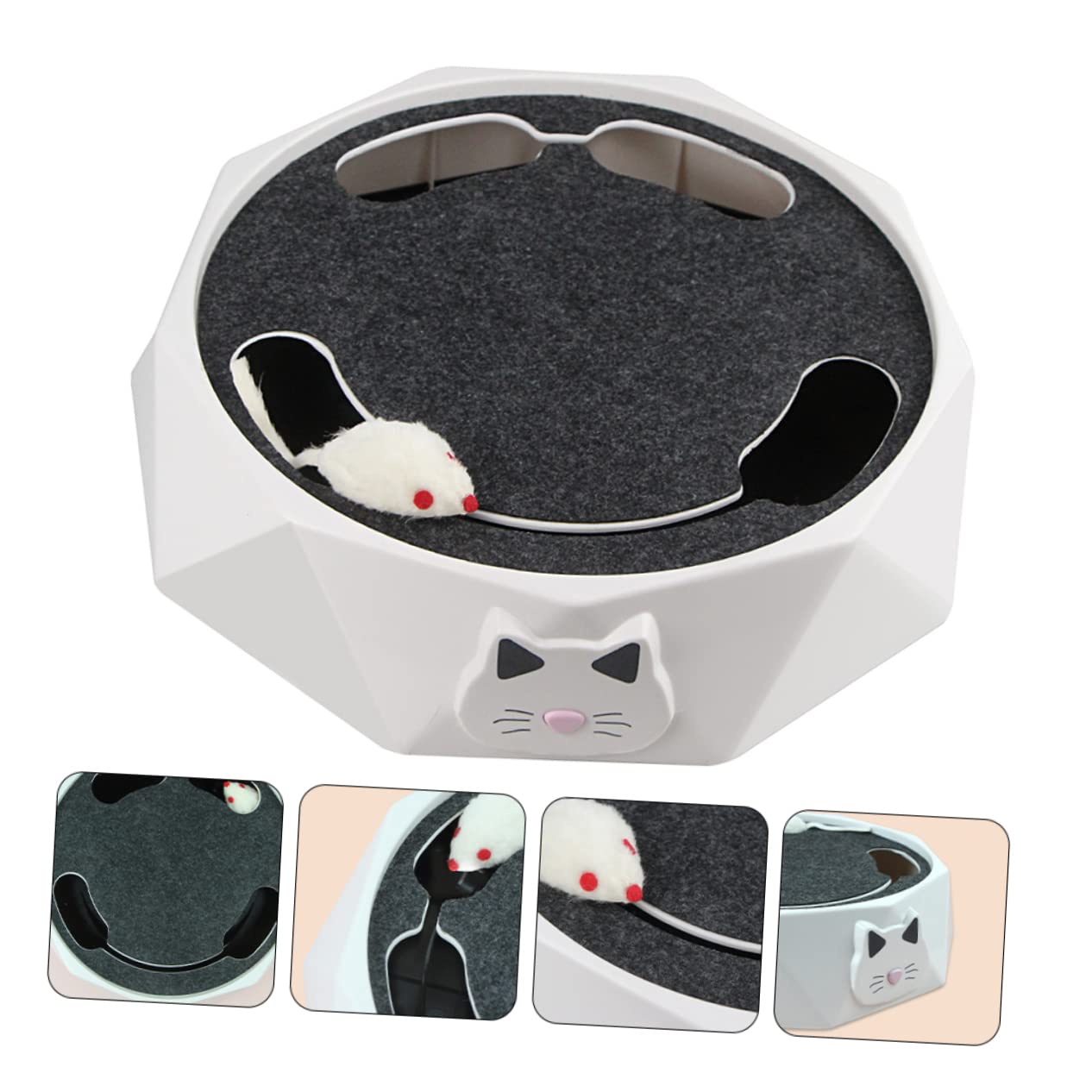 SUPVOX Juguete para Mascotas Juguete burlas para Gatos Juguete electronico Cat House Cat Toys Juguetes ratón Juguete Giratorio para Gatos Juguete burlas para Mascotas telescópico