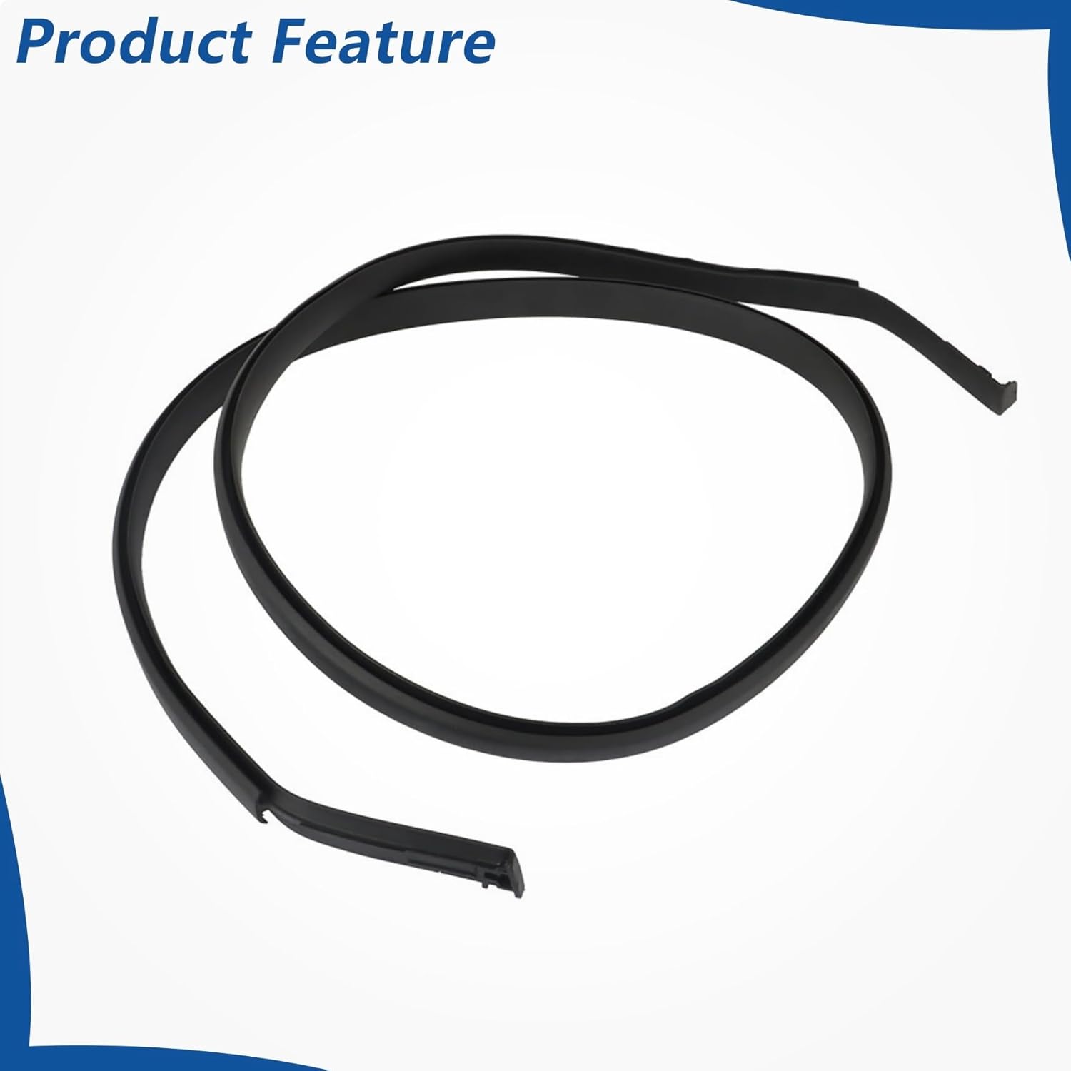WFLNHB Black Roof Trim Molding Kit Replacement for Toyota Corolla 2009-2013