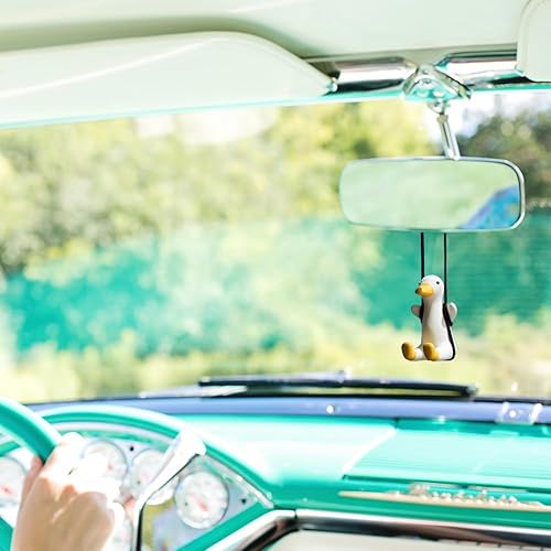 Miniatura 5 de Bonito colgante de espejo retrovisor de automóvil, colgante de espejo automático, decoración colgante de dibujos animados, bonito adorno colgante de