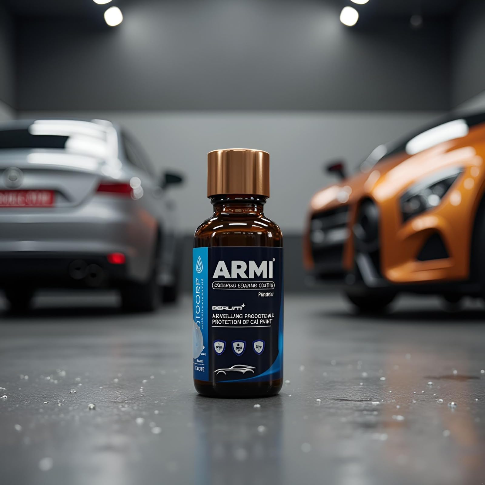 ARMI Graphene Ceramic Coating For Car | Durable Paint Protection Formula | Self Cleaning | Hydrophobic Ceramic Coating | Hydrophobic Finish Spray | 30ml with free Applicator Microfibre Towel 2
