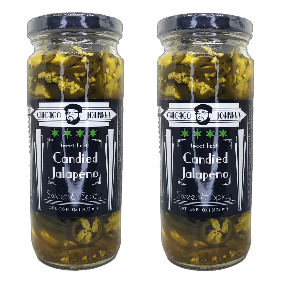 2 Candied Jalapeno Pints 32 fl oz