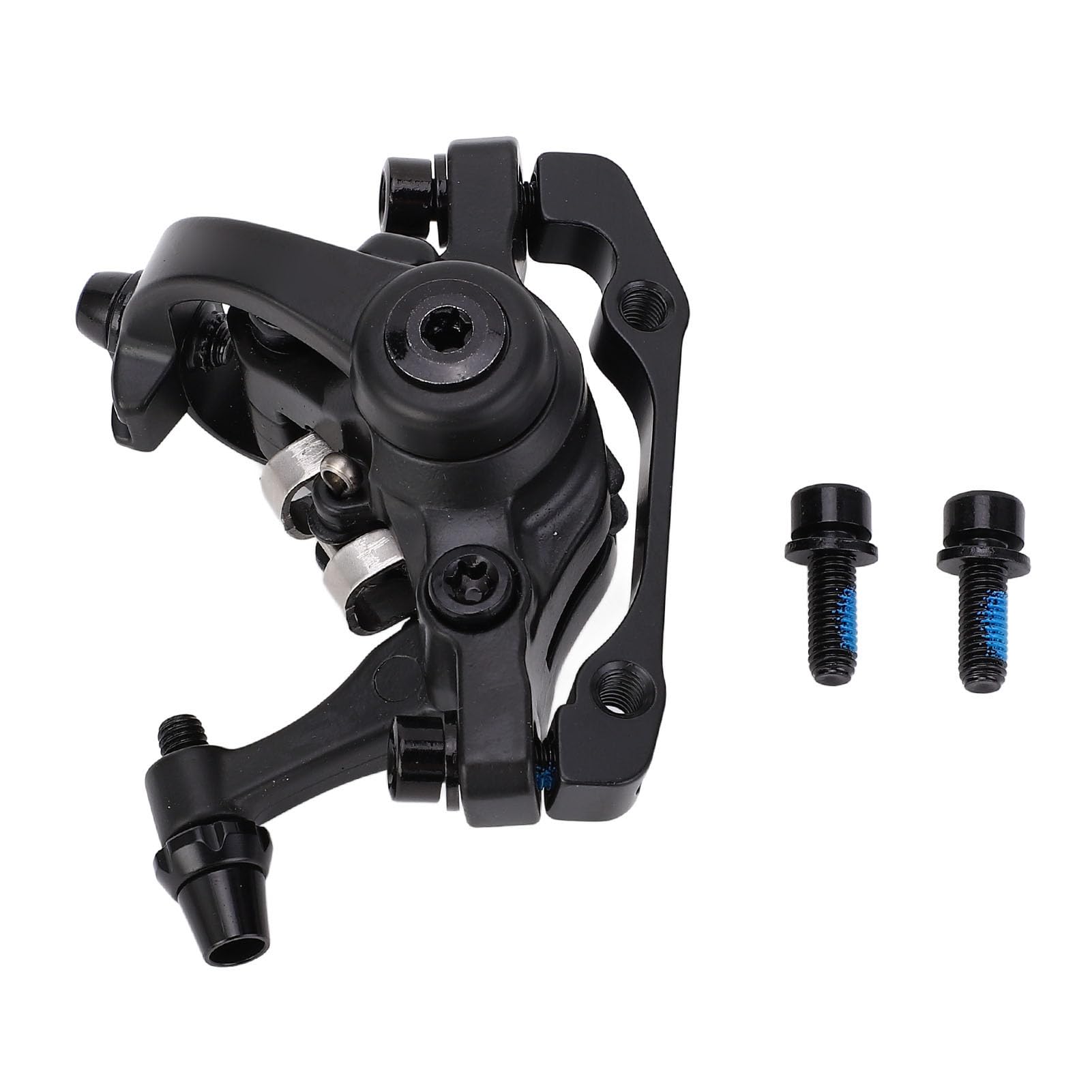 RiToEasysports Set Freno a Disco per Bicicletta Bilaterale, Accessori per Pinza Freno a Disco per Bici Anteriore a Due Pistoni in Lega di Alluminio Meccanico Senza Regolatore del Cuscinetto per