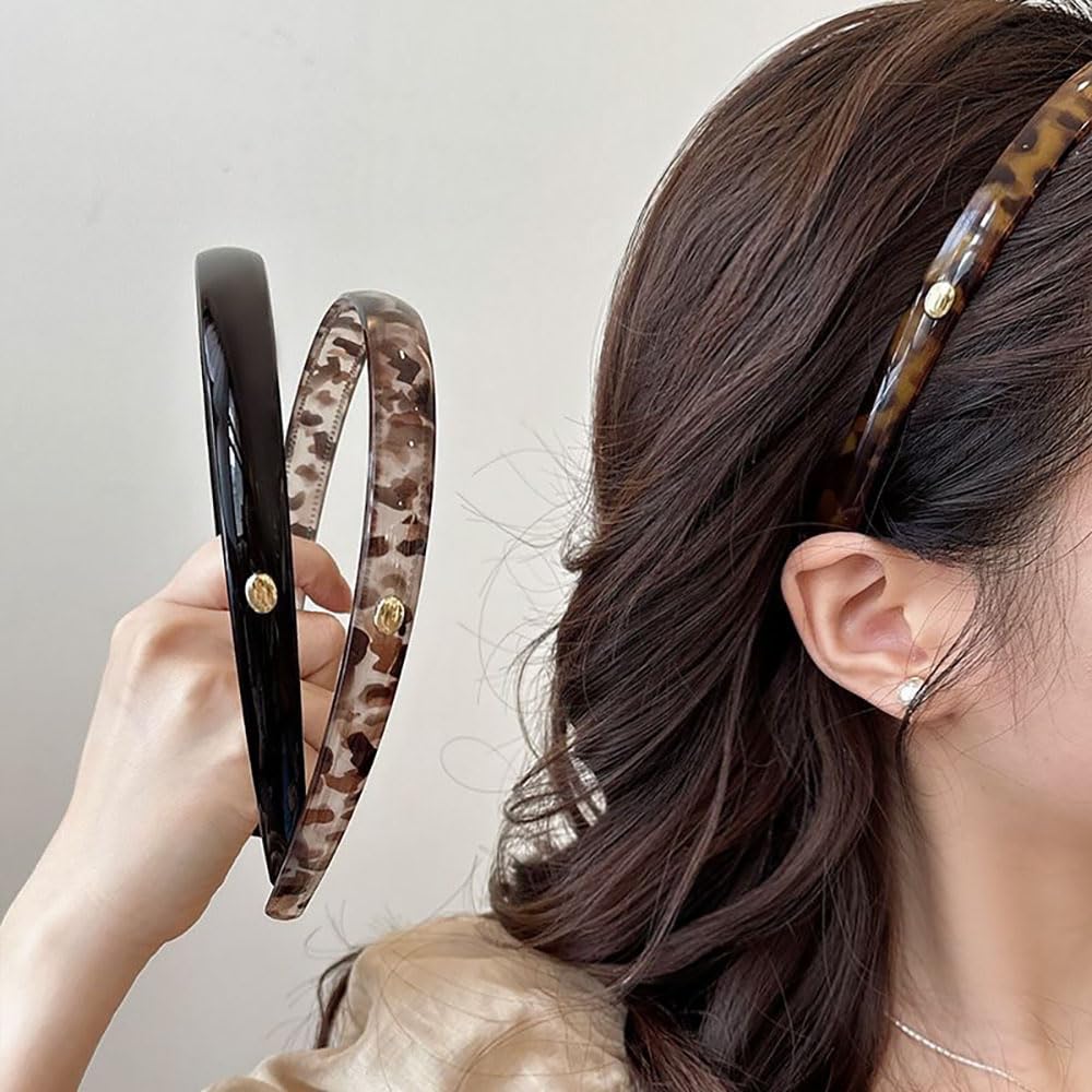 Amazon.com : FQYN 3Pcs Retro Leopard Print Headbands Set  display picture 2