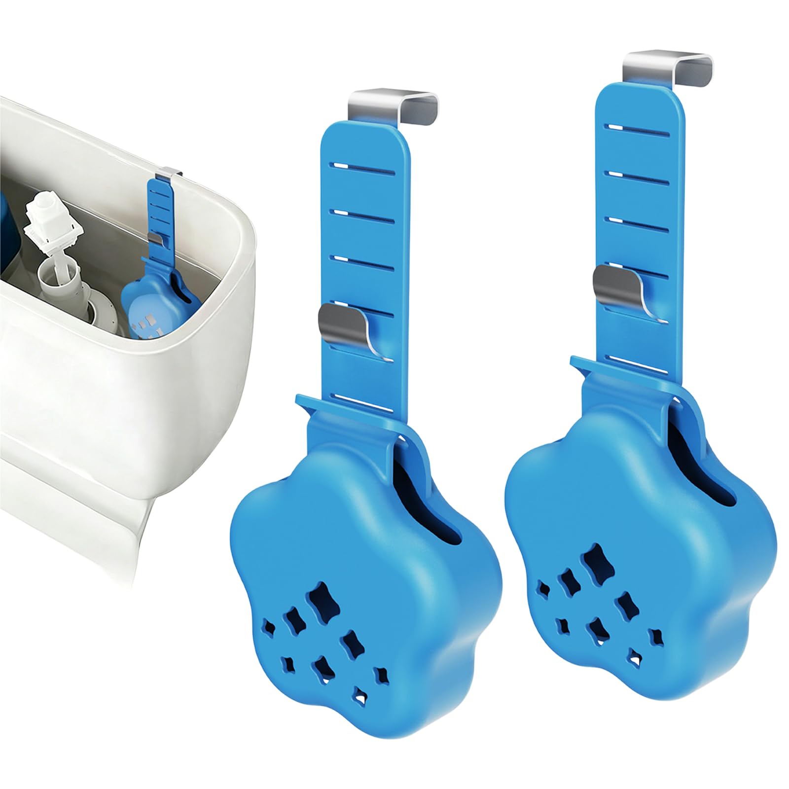 Nucelit Resistant Toilet Water Container Dispenser with Open Design for Even Dissolution and Effective Toilet Bowl Cleaner Clip