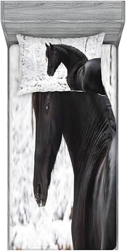 Miniatura 291 de Ambesonne - Juego de sábanas bajeras y fundas de almohada, diseño clásico botánico, plantas de jardín vintage, juego de 3 piezas con estampado