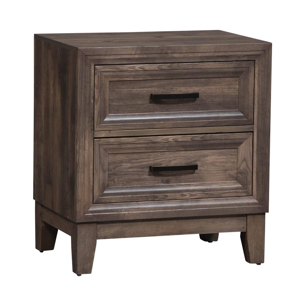Liberty Furniture Ridgecrest 2 Drawer Bedroom Nightstand Urban Bedroom - Cobblestone