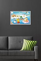Vista 82 de Trends International Pokémon - Summer Wall Poster, 34L x 22.4W, Gold Framed Version