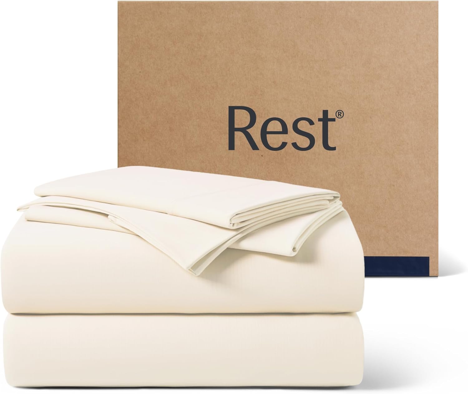 REST Evercool+ cooling sheet set, Cali King, snow ivory