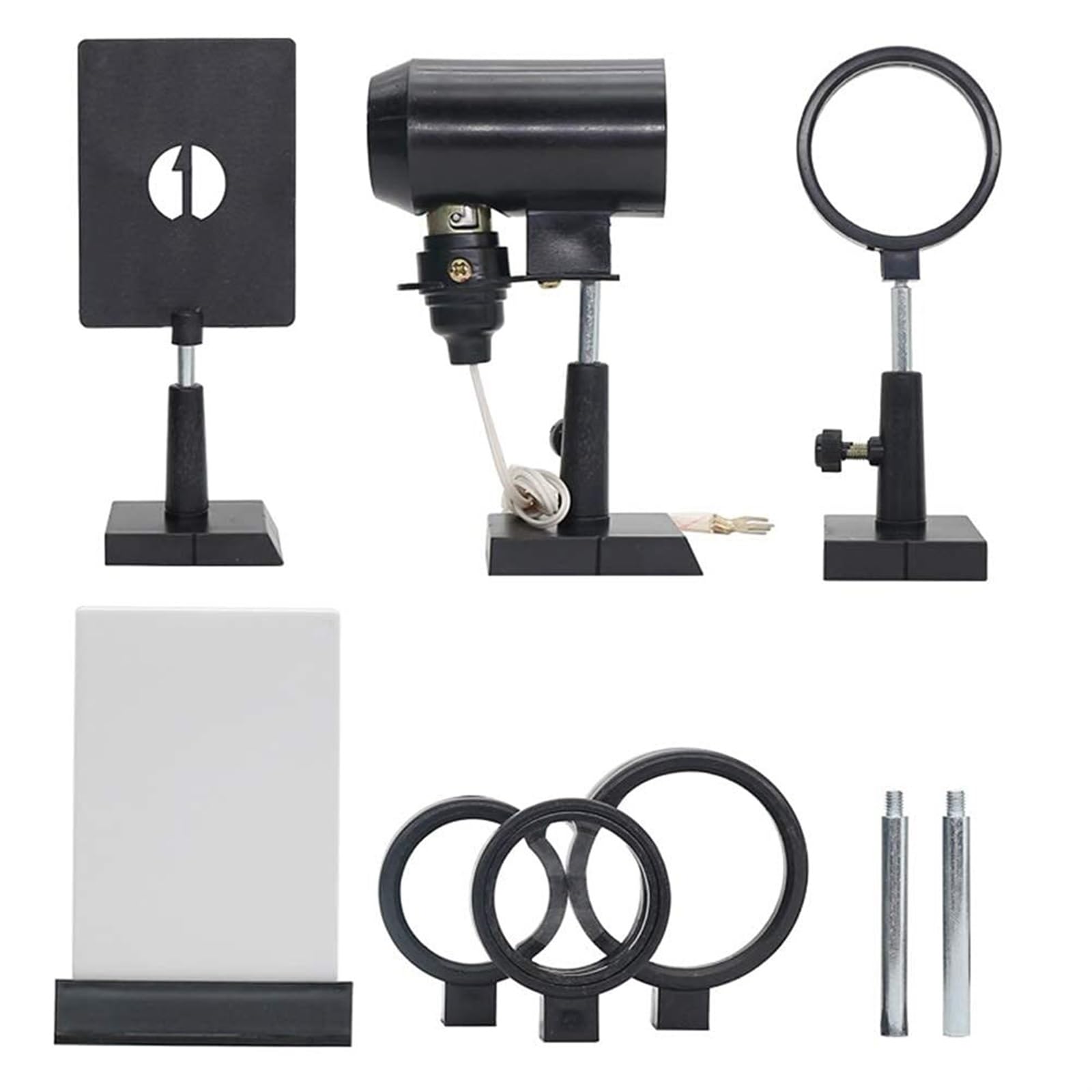 Set Completo Di Esperimenti Ottica Fisica, Kit Lenti Concave Convesse Multifocali, Strumento For L'insegnamento Della For Imaging A Foro Stenopeico Rifrazione