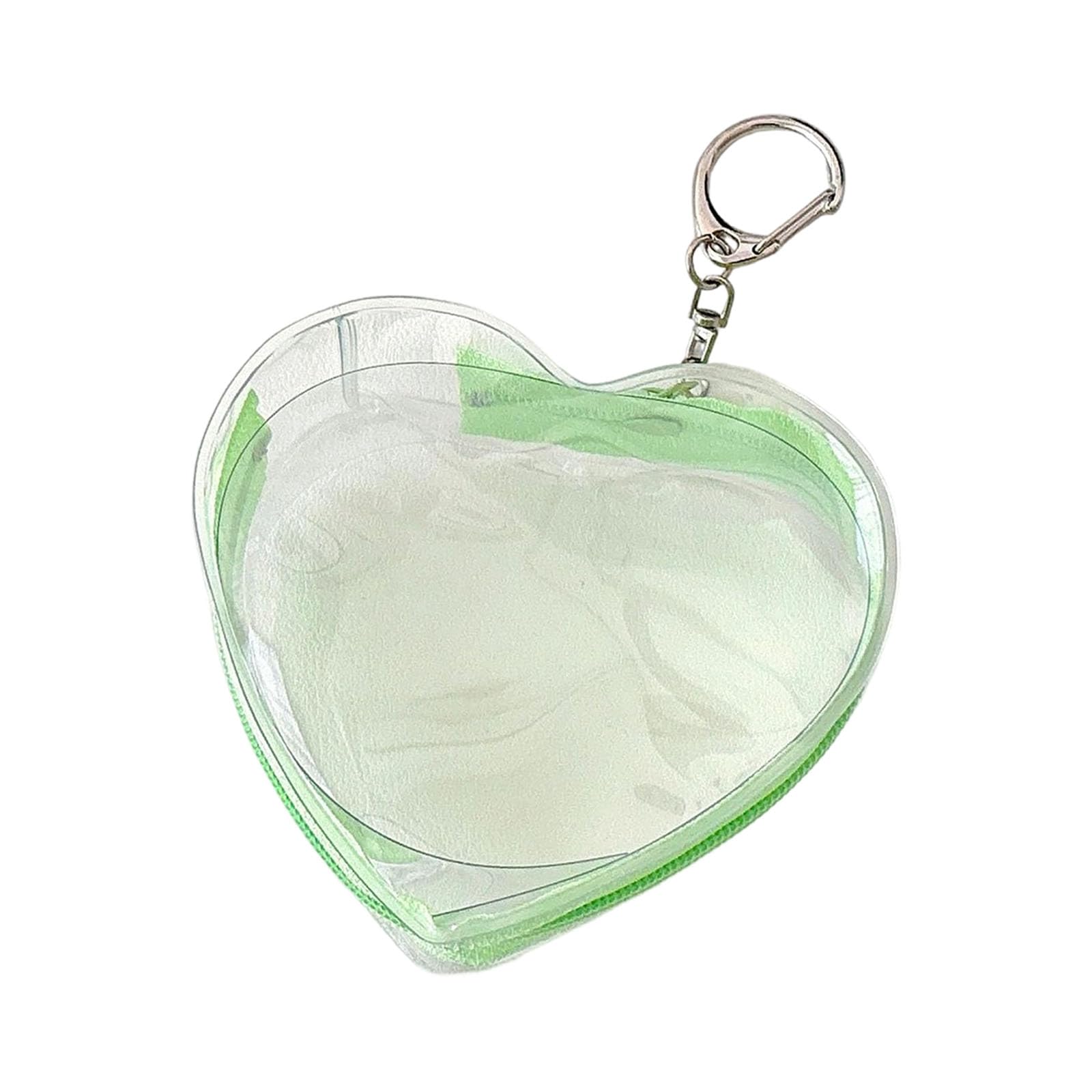 Clear Figure Display Bag with Keychain, Hanging Blinds Zippered Storage Case for Collectible Dolls Small Doll Storage Pouches Bag