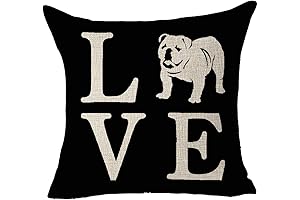 Charming English Bulldog Stuffed Animal Throw Pillow