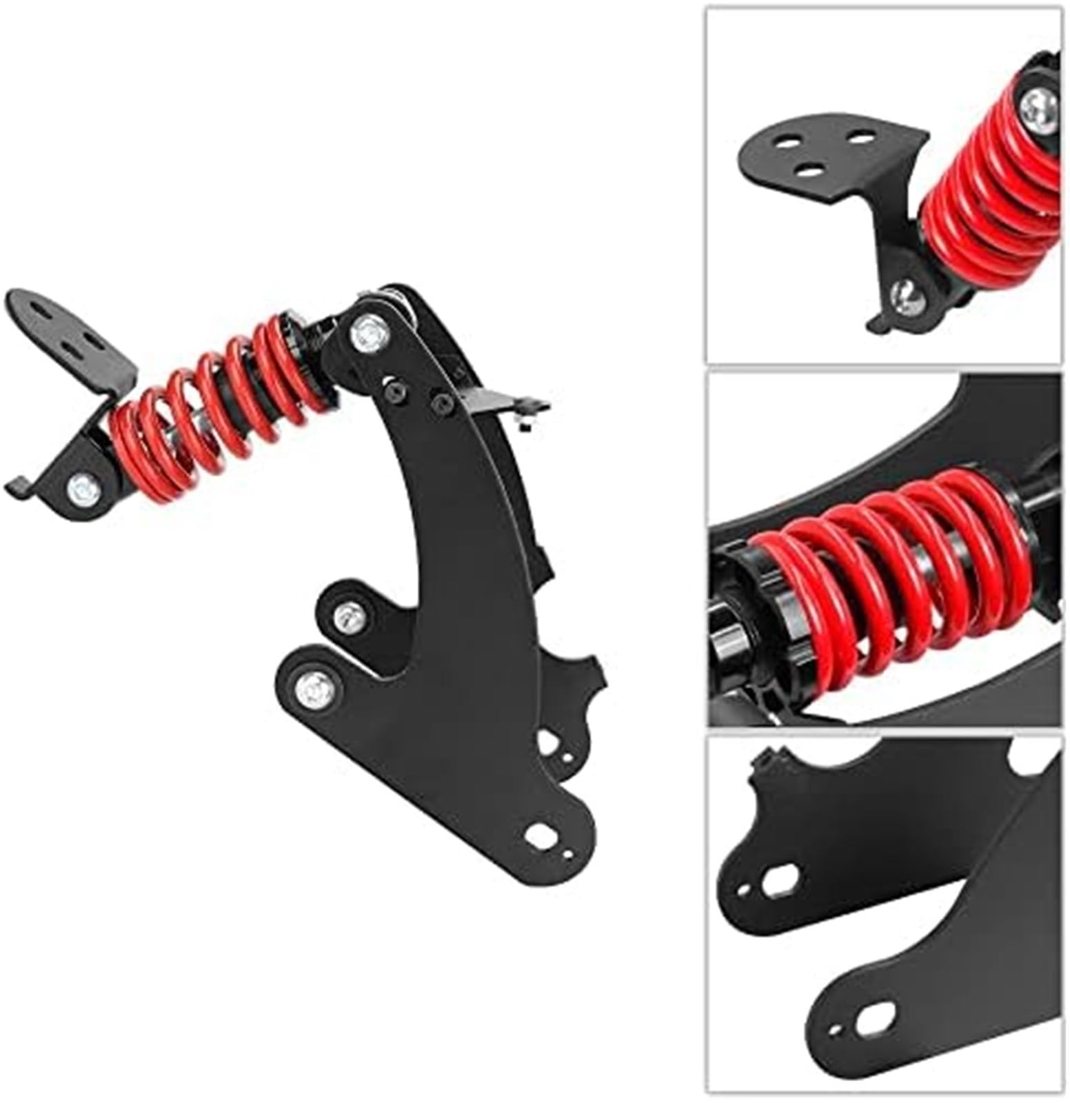 Suspensión Trasera for Patinete eléctrico Xiaomi Pro Pro2, Amortiguador Trasero, Juego de Horquilla - Pro/Pro2 Rojo Resorte de suspensión Delantera para patineta(Red 80mm for M365+1S)