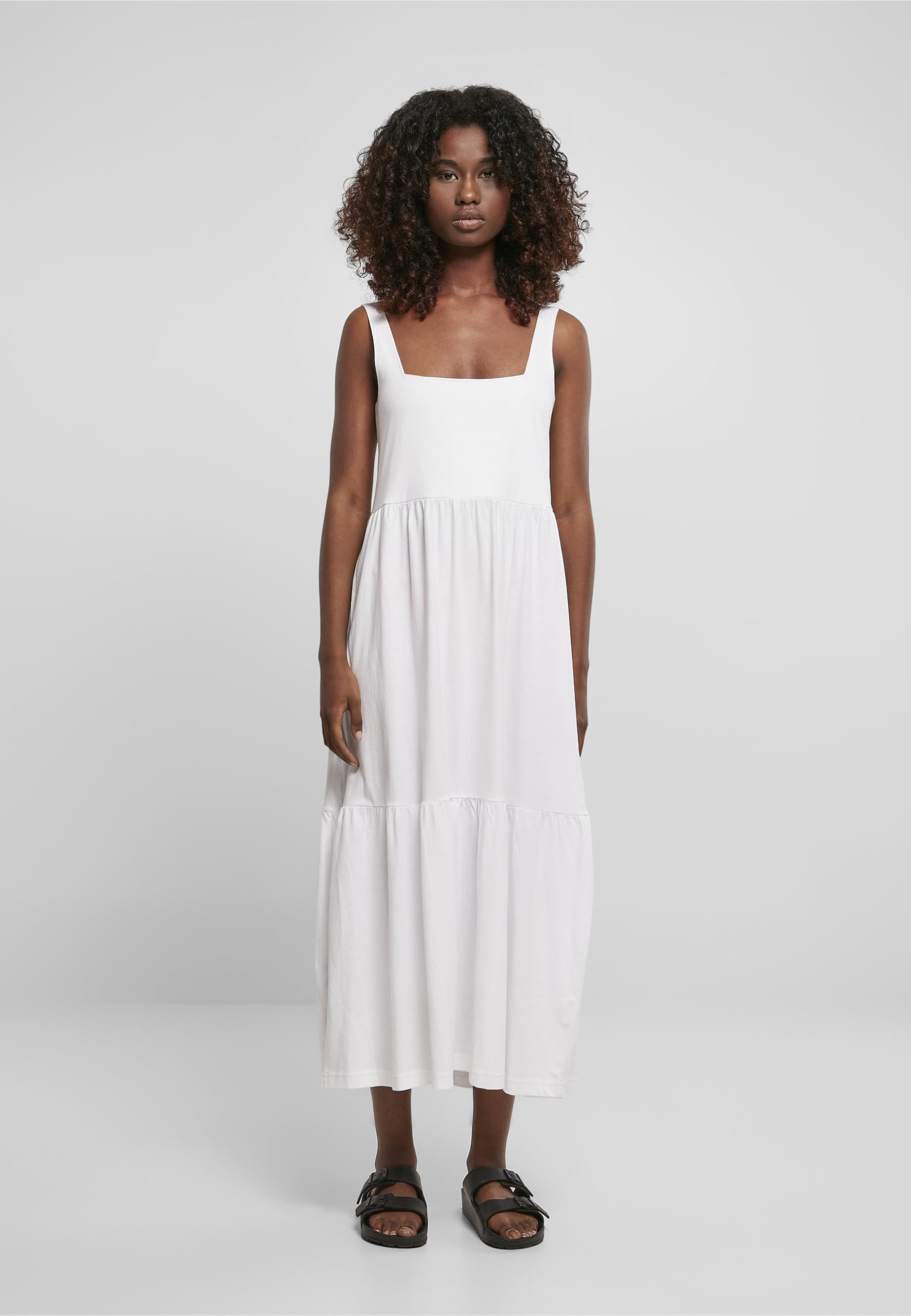 Urban Classics Ladies 7/8 Length Valance Summer Dress Vestido Mujer