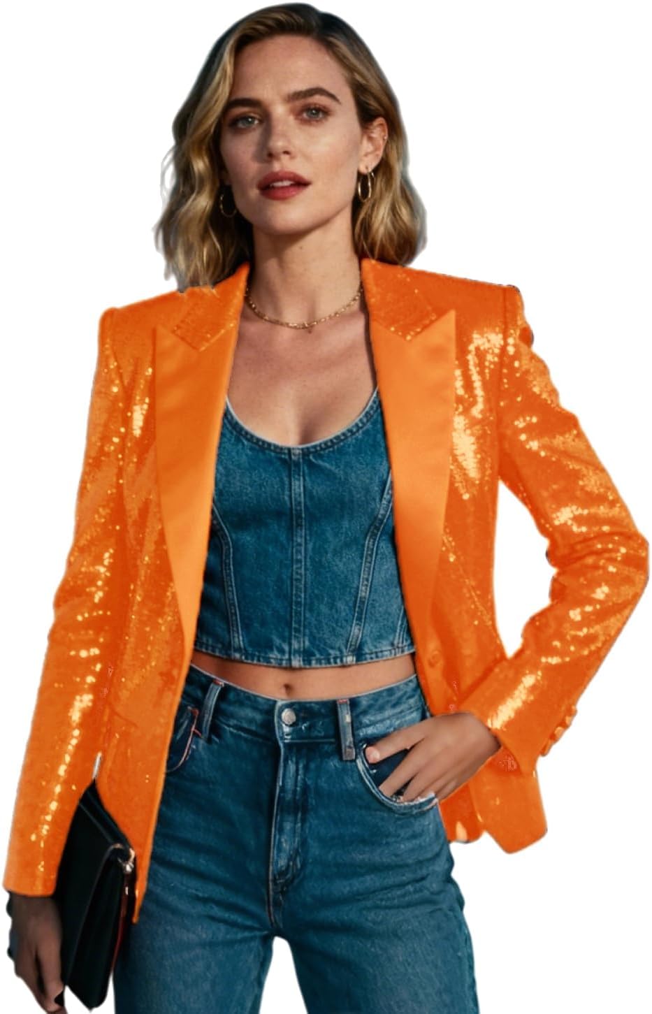 Christmas Sequins Womens Suits Blazers Glitter Jacket Party Sparkly Cardigan Coat