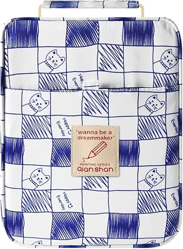 qianshan Ranura para estuche para lápices, capacidad para 202 lápices de colores o 136 bolígrafos de gel con cierre de cremallera, organizador de