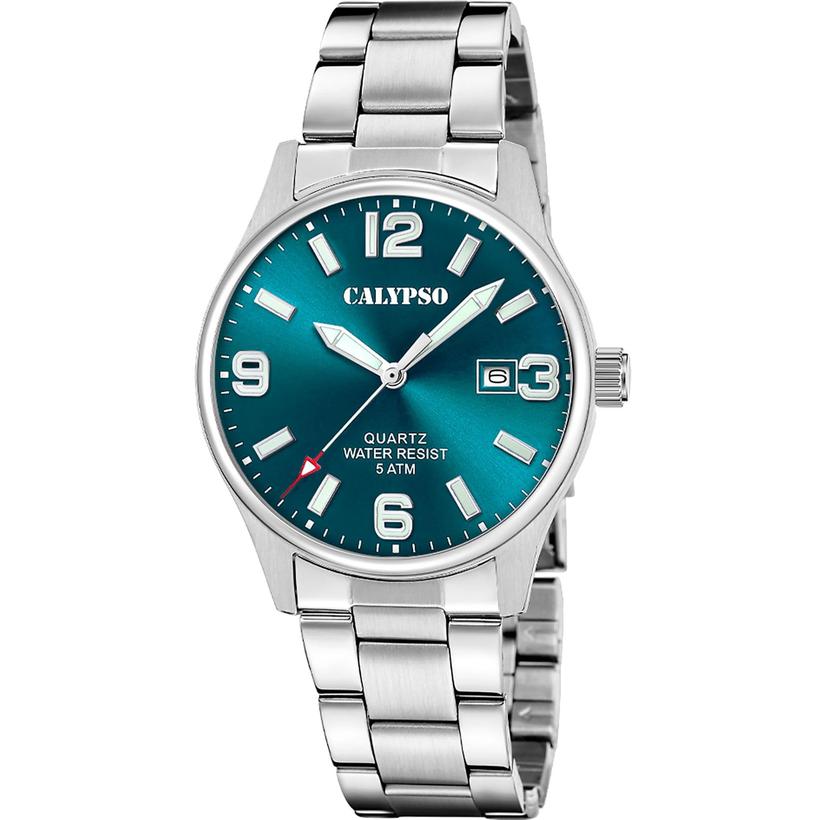 Calypso Orologio Uomo Analogico in Acciaio Inossidabile 316l Argentato