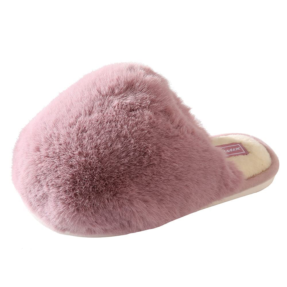 JOMIX Ciabatte Pelose Donna Invernali Pelliccia Sintetica Pantofole Calde