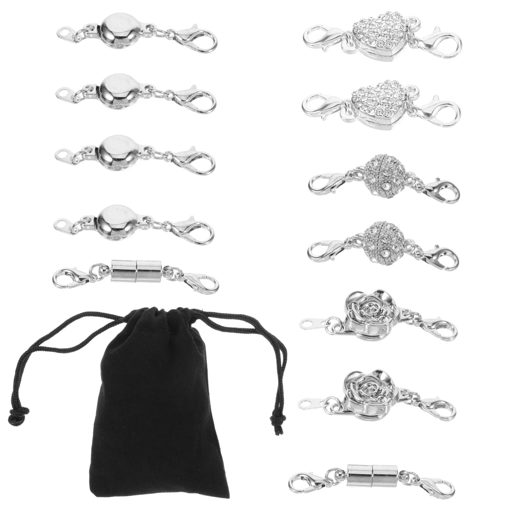 Artibetter 5sätze Magnetische Schmuckverschlüsse Teiliges Erweiterungsverschluss Für Halsketten Und Armbänder Installieren Für -projekte Und Reparaturen