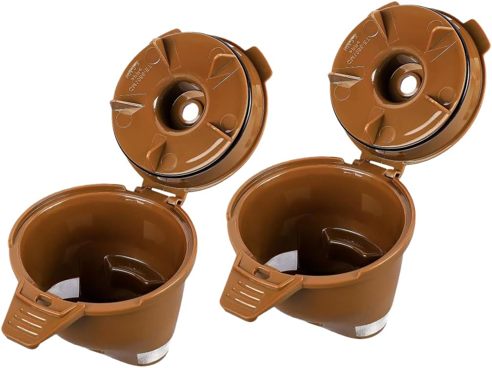 2 Pack-Reusable Single Serve Coffee Filter Coffee Brew Basket for Hamilton Beach FlexBrew Coffee Maker Models 49974 49975 49976 49979 49950 49966 49957 49954 49947 49940 Filter Part