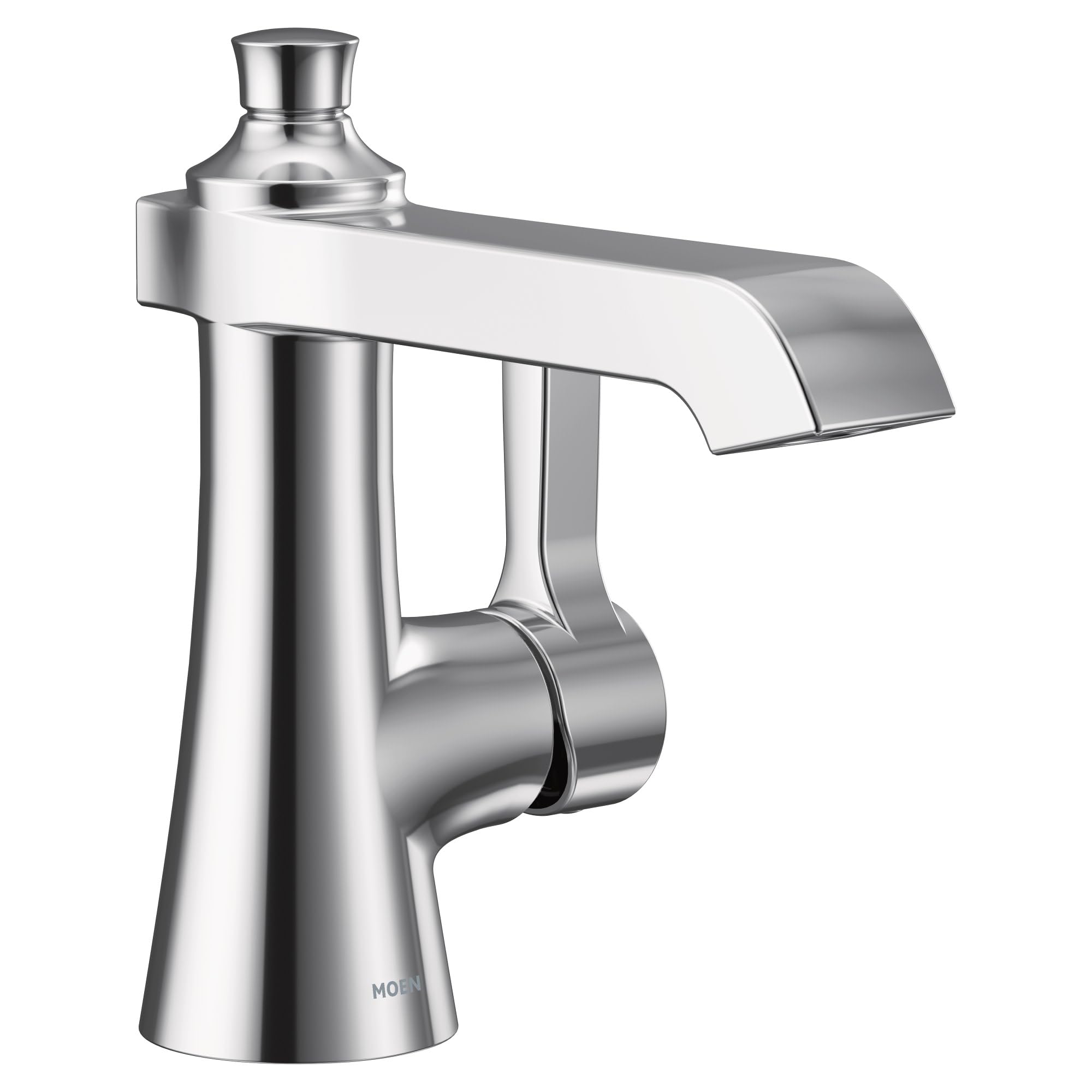 Moen S6981 Flara One-Handle Single Hole Bathroom Faucet with Drain Assembly Chrome