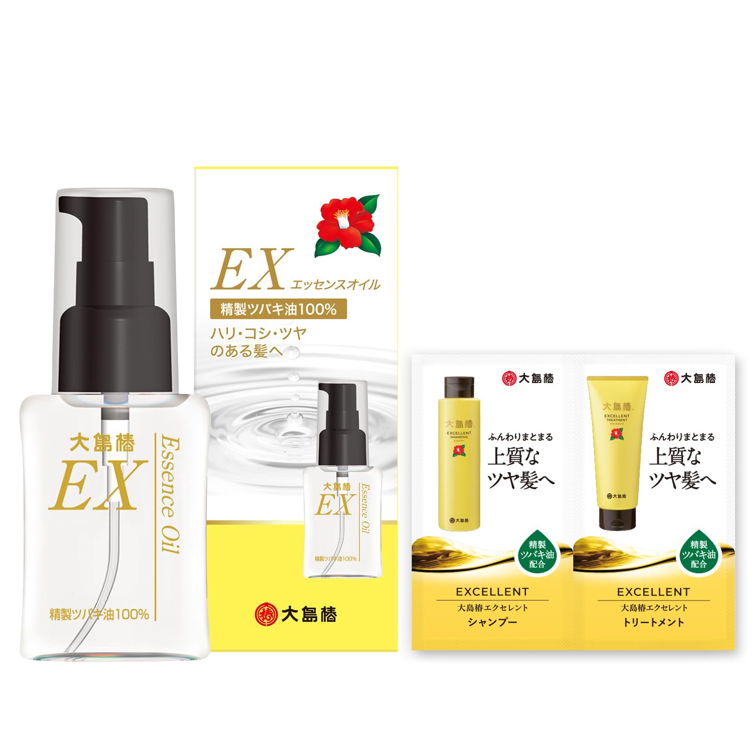 Amazon | 大島椿 EXエッセンスオイル 40ml (髪・頭皮・肌 ヘアオイル  